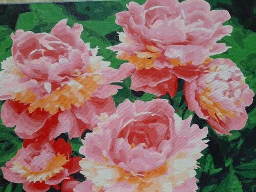 Фотографии готовых работ картин по номерам и алмазной мозаики