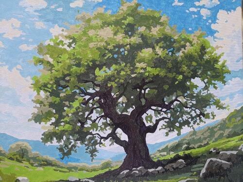 Фотографии готовых работ картин по номерам и алмазной мозаики