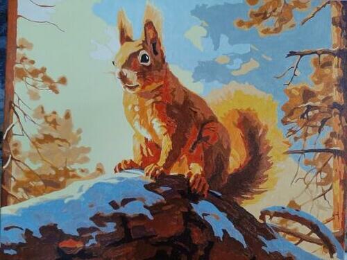 Фотографии готовых работ картин по номерам и алмазной мозаики