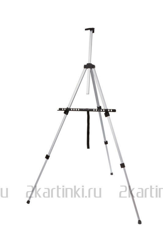 Тип товара Металлический мольберт тренога в чехле, телескопический, серый