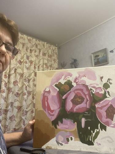 Фотографии готовых работ картин по номерам и алмазной мозаики