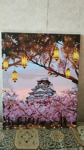 Фотографии готовых работ картин по номерам и алмазной мозаики