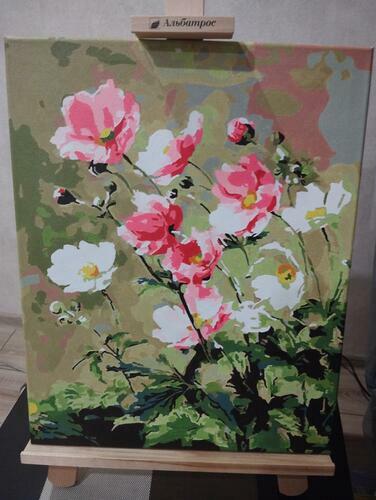 Фотографии готовых работ картин по номерам и алмазной мозаики