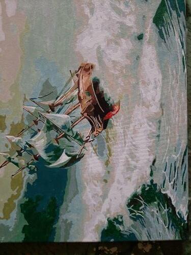 Фотографии готовых работ картин по номерам и алмазной мозаики