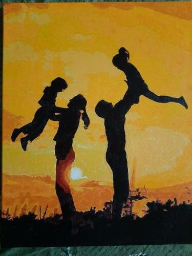 Фотографии готовых работ картин по номерам и алмазной мозаики