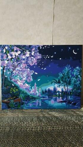 Фотографии готовых работ картин по номерам и алмазной мозаики