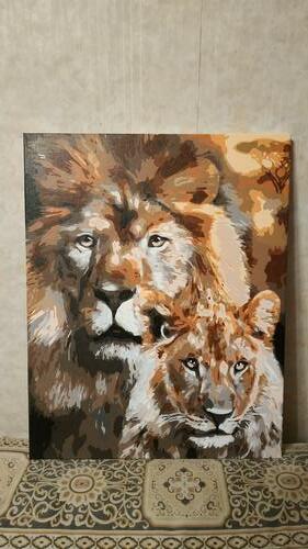 Фотографии готовых работ картин по номерам и алмазной мозаики