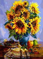 Радостные подсолнухи