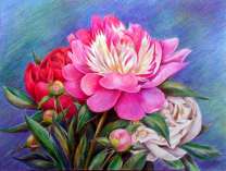 Букет пионов