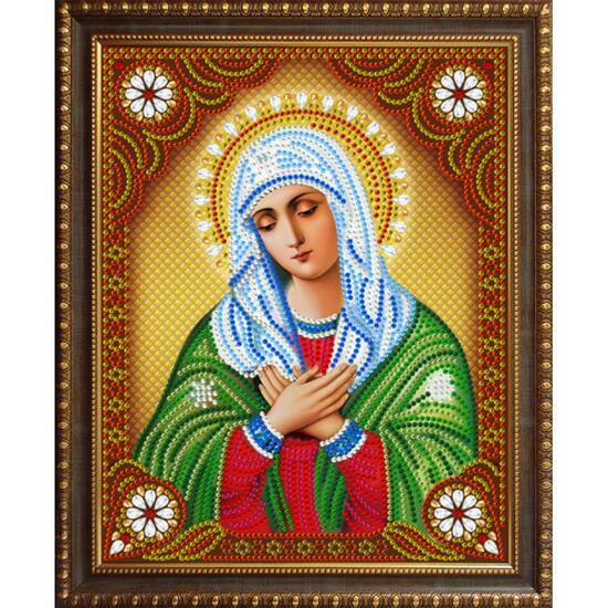 Алмазная мозаика частичная 27x33 Изображение иконы Умиление