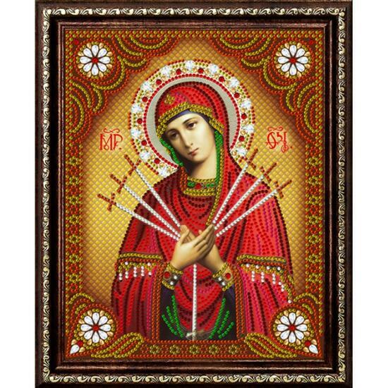 Алмазная мозаика частичная 27x33 Умягчение злых сердец икона