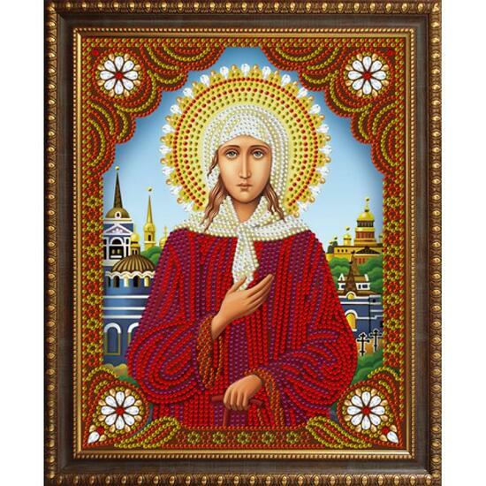 Алмазная мозаика частичная 27x33 Икона Ксения Петербургская
