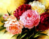 Красота букета пионов