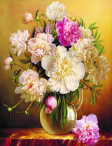 Букет красивых пионов