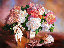 Пионы и изумительные украшения