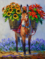 Цветочный ослик. Микки Сенкарик