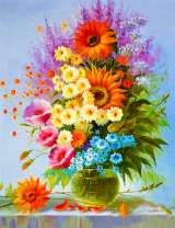 Солнечный букет на фоне неба