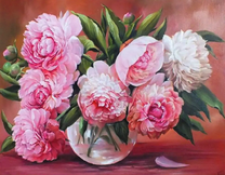 Букетик пионов