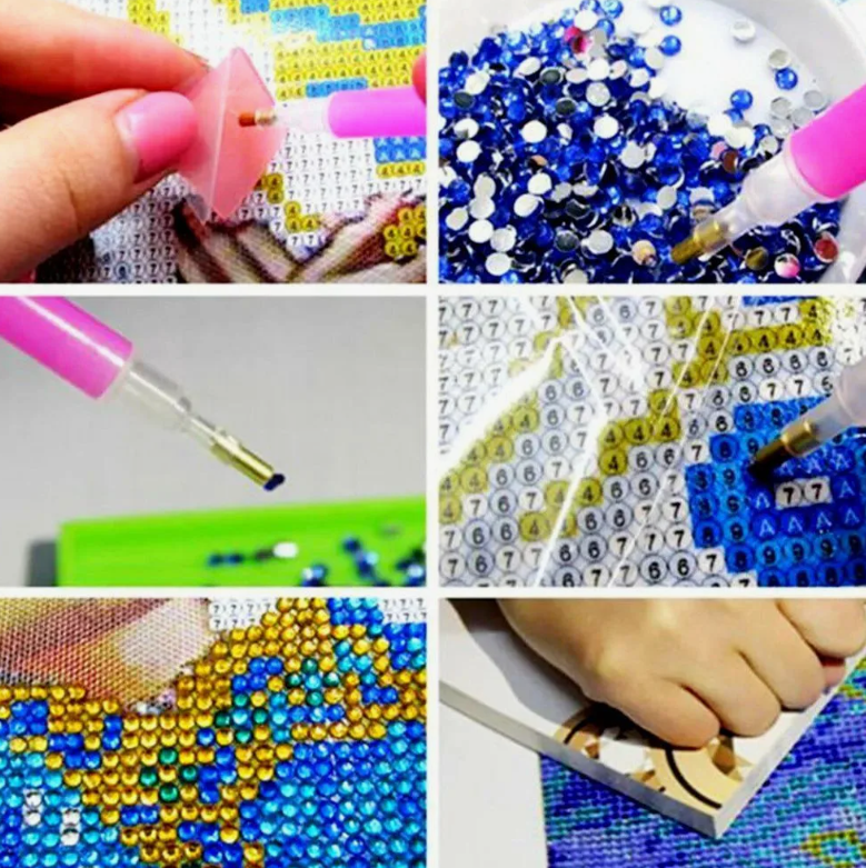Как клеить алмазную мозаику стилусом Как клеить алмазную мозаику стилусом